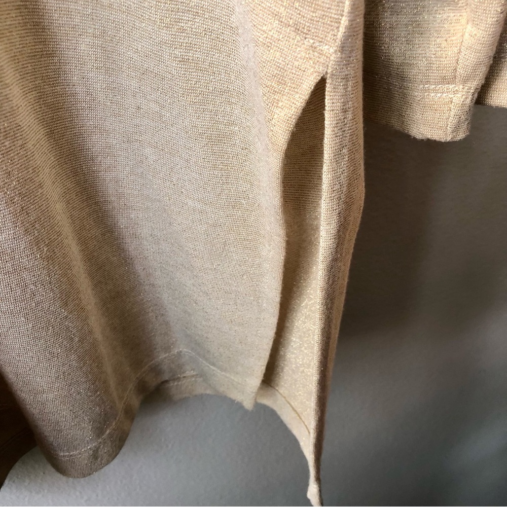 J. Valdi Gold Metallic Swim Coverup with Hood - Picture 5 of 10